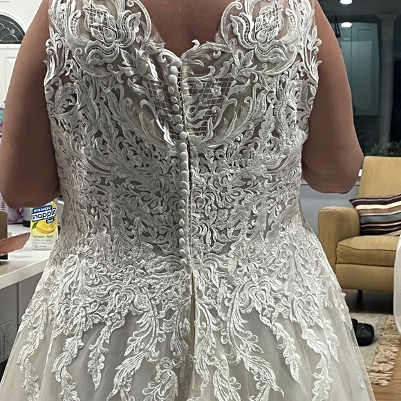 Maggie Sottero Lace Wedding Gown - Picture 10 of 11